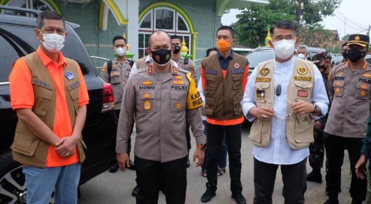 Tinjau Kawasan Zona Merah Covid-19 Bersama Wako Fasha, PPKM Kota Jambi Diapresiasi Kasatgas Covid-19 Doni Mona