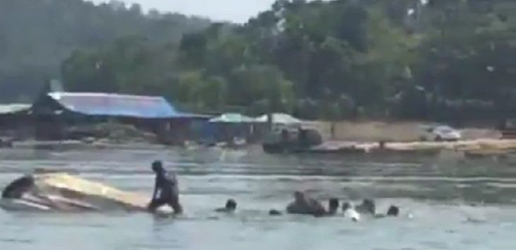 Diduga Kelebihan Muatan, Perahu Wisatawan Karam di Waduk Kedungombo, 9 Orang Hilang