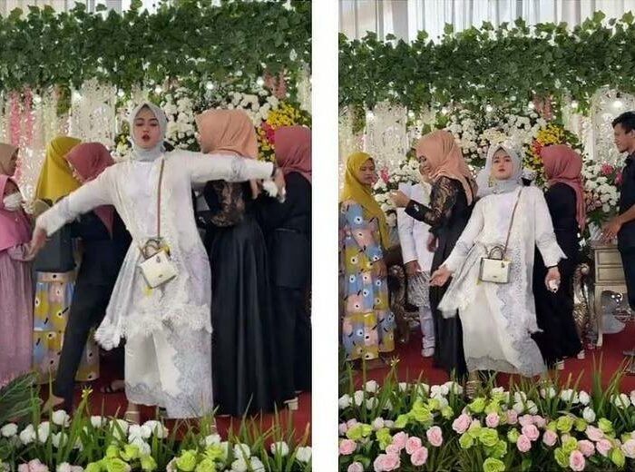 Tak Punya Malu! Cewek Berhijab Joget Tiktok Di Acara Nikahan Membuat Para Tamu Bubar