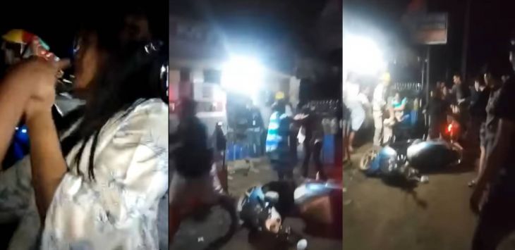 Viral Video Pelakor Dilabrak Istri Sah di Pinggir Jalan di Morowali, Dijambak Diseret Dihajar sampai Baku Hant