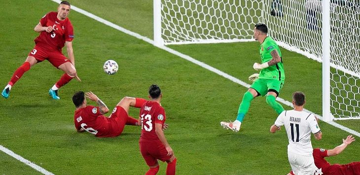 Libas Turki di Laga Pembuka Euro 2020, Italia Catat Rekor Istimewa