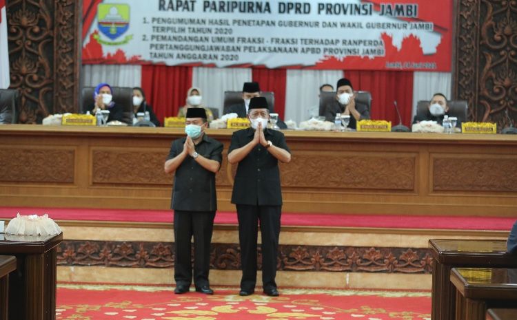 DPRD Umumkan Penetapan Paslon Gubernur dan Wakil Gubernur Jambi Terpilih