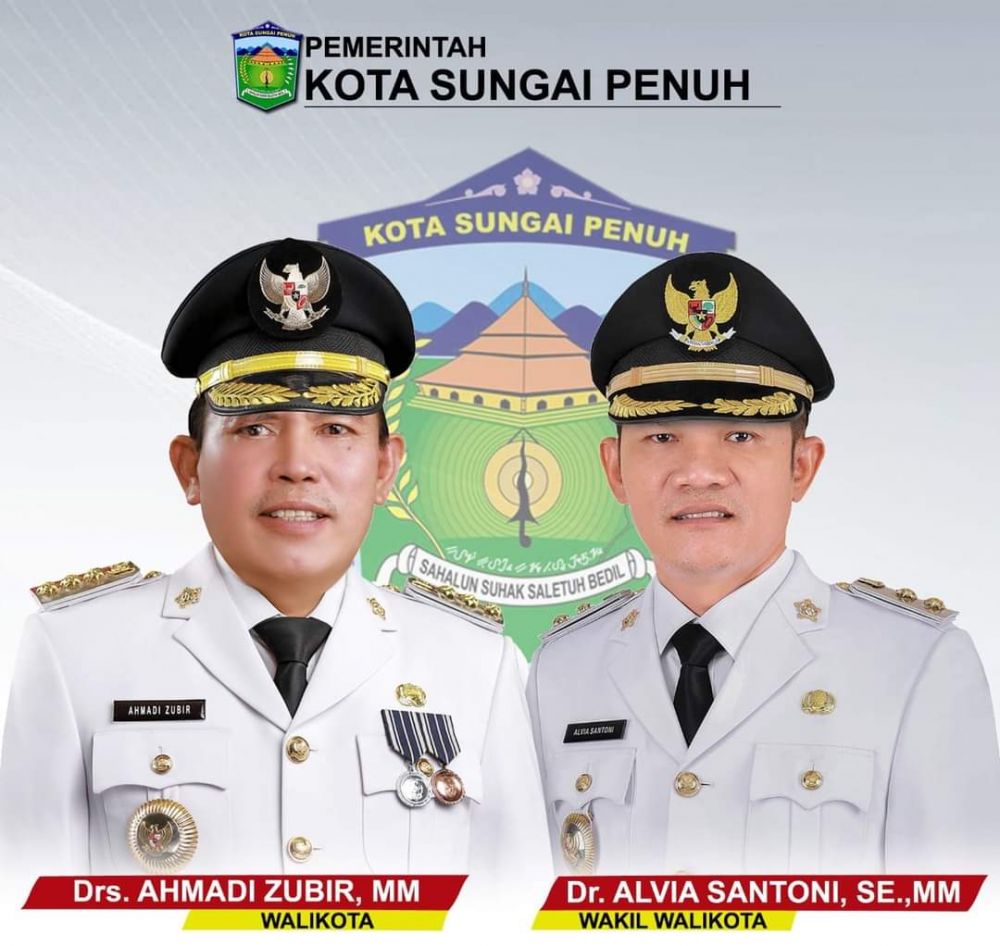 Wujudkan Kota Sungai Penuh Maju Berkeadilan, Walikota dan Wakil Walikota Sungai Penuh Ahmadi Zubir - Alvia San