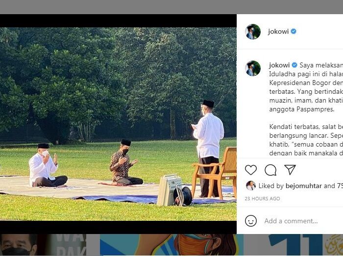 Jokowi Sebut Ada Muazin Salat Iduladha, Politisi Partai Ummat: Aliran Apa ya Pak?