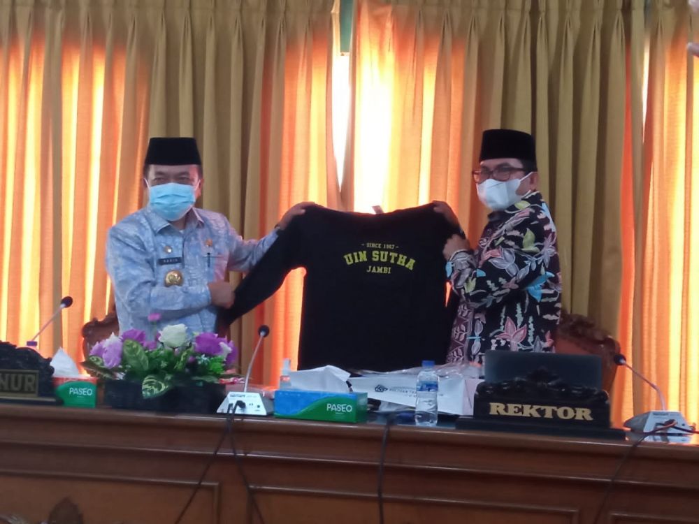 Bersama Membangun Jambi,  Rektor UIN STS Jambi Terima Kunjungan Gubernur Jambi