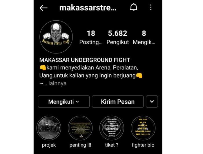 Heboh! Akun IG Buka Ajang Perkelahian Antar Pemuda, Siapkan Hadiah Bagi Pemenang