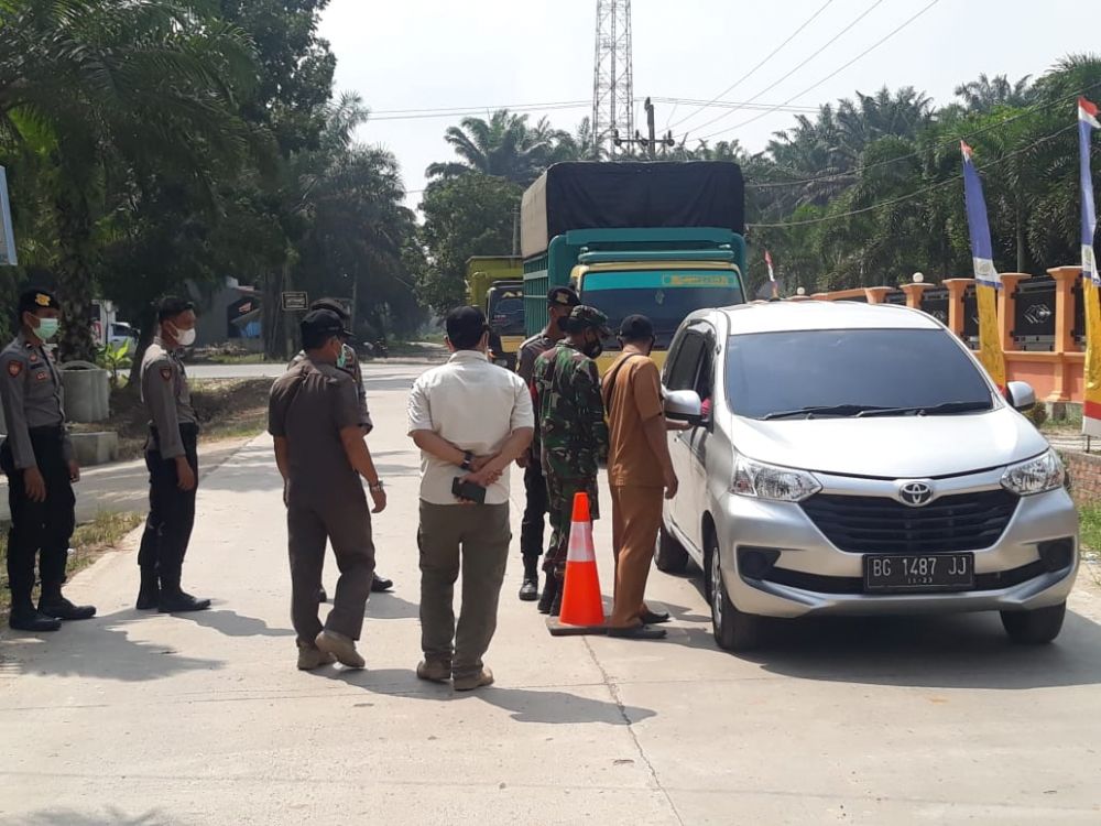 Hari Pertama Pembatasan di Wilayah Bahar, Polres Periksa Seluruh Kendaraan