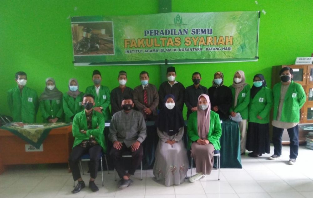 Praktik Peradilan Semu Fakultas Syariah IAI Nusantara Batanghari Sukses