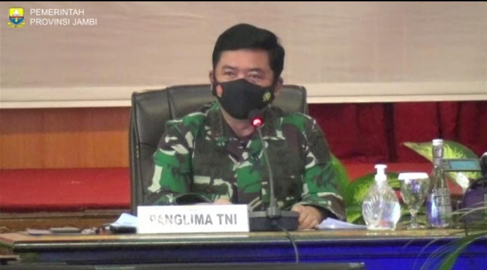 Ini Arahan Panglima TNI Saat Rapat Interaktif Penanganan Covid-19 di Jambi