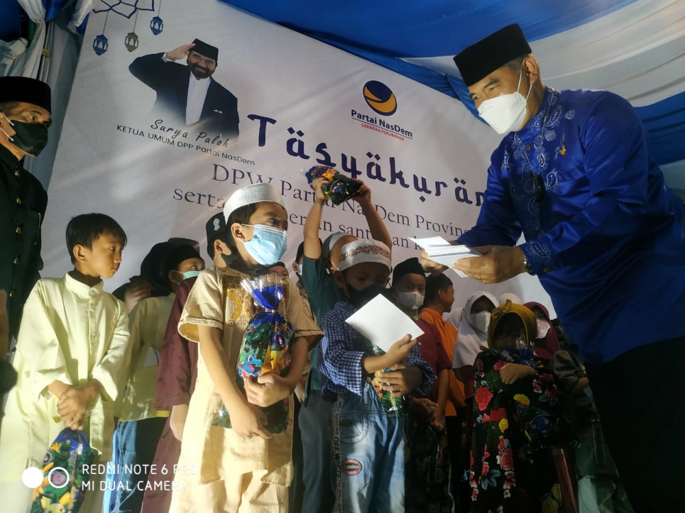 DPW NasDem Provinsi Jambi Gelar Tasyakuran dan Santuni Anak Yatim