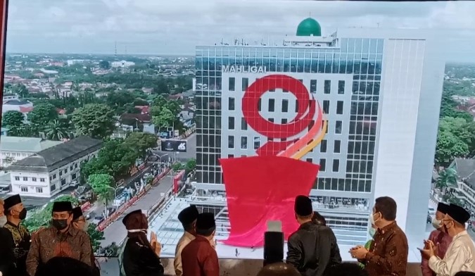 Bupati Merangin Berharap Kantor Bank 9 Jambi di Merangin Dibangun Dengan Konsep Gedung Mahligai 9