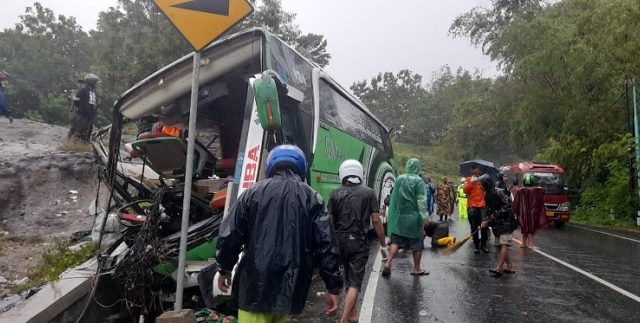 Inilah Kesaksian Penumpang Bus yang  Kecelakaan di Bantul Hingga Tewaskan 13 Orang 