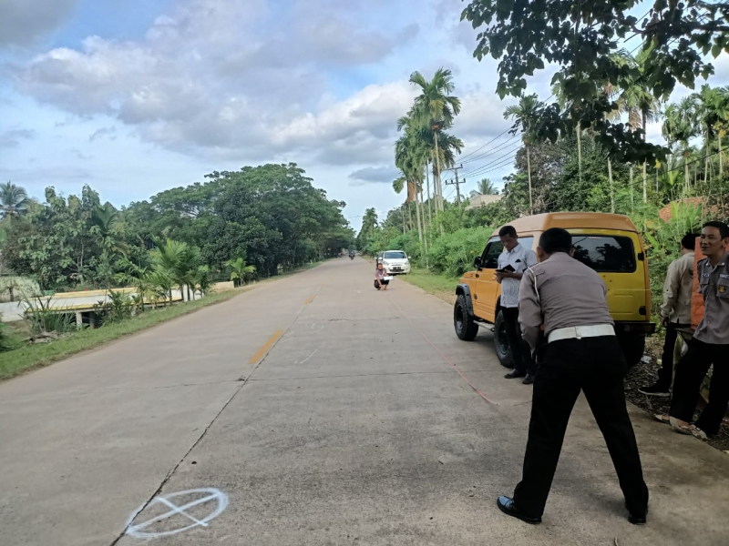 Laka  Lantas  di Tanjabtim, Pengendara Motor Alami Patah Tulang