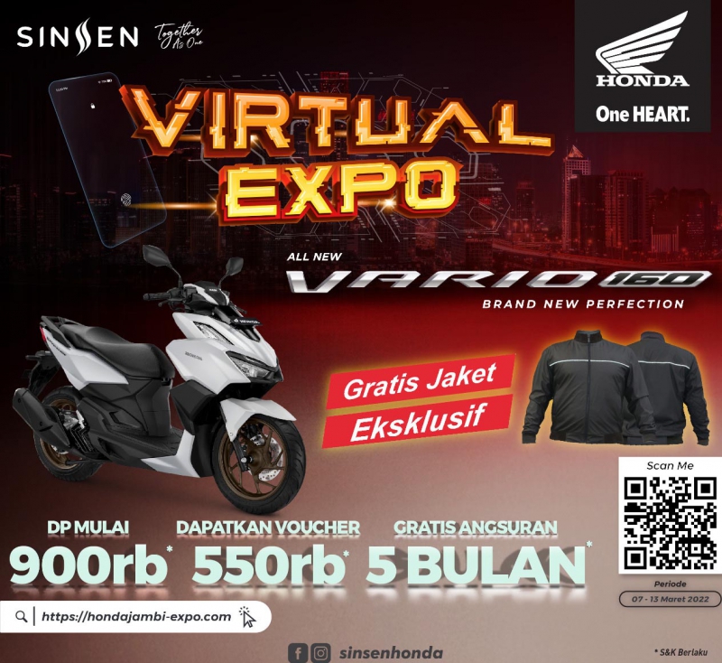 Virtual Expo All New Honda Vario 160, Hadir dengan Beragam Promo Menarik