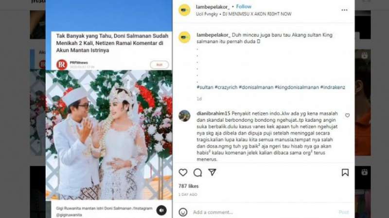 Jadi Tersangka, Foto Pernikahan Pertama Doni Salmanan Viral, Warganet: Belum Jadi Sultan Pisah