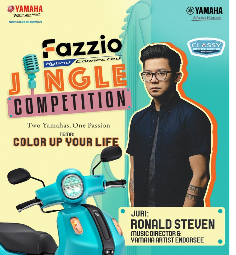 Warnai Harimu dan Jadilah Inspirasi Bersama Yamaha Fazzio Jingle Competition