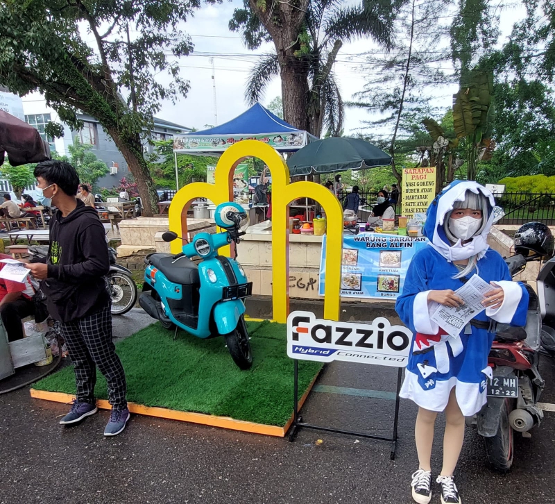 Penasaran Sama Yamaha Fazzio, Kunjungi Pameran di Car Free Day