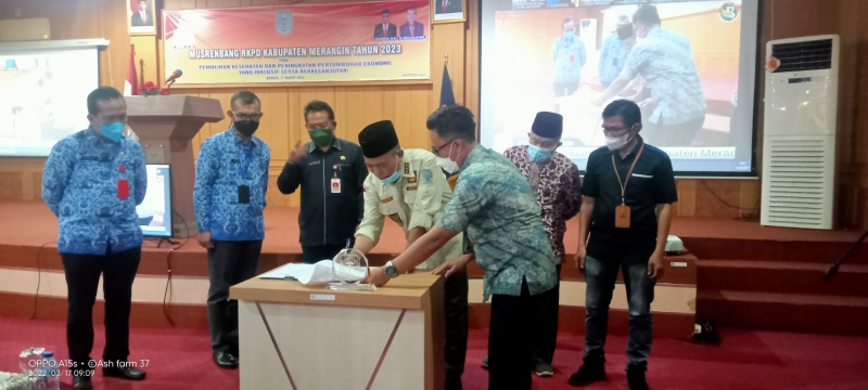 Bupati Merangin Buka Musrenbang RKPD 2023