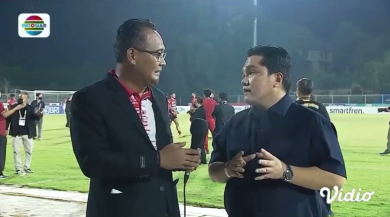 Usai Nonton Liga 1 di Bali, Erick Thohir Minta Klub Lain Contoh Persebaya   