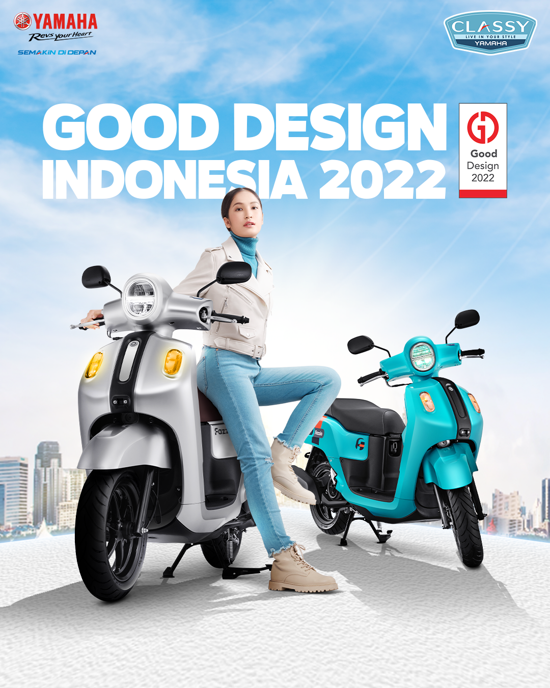 Miliki Inovasi Desain dan Teknologi Yamaha Fazzio Hybrid – Connected Jadi Pilihan Anak Muda     