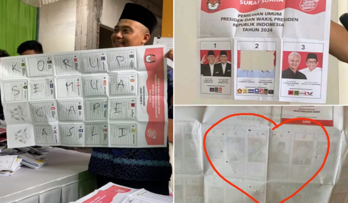 Kelakuan Pemilih 2024: Buat Lobang Cinta Hingga Bawa Pulang Gambar Prabowo