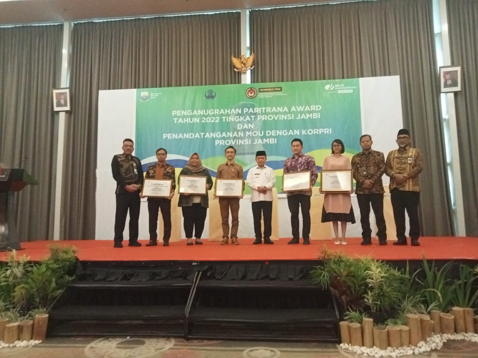 BPJS Ketenagakerjaan Gelar Paritrana Award Tingkat Provinsi Jambi 