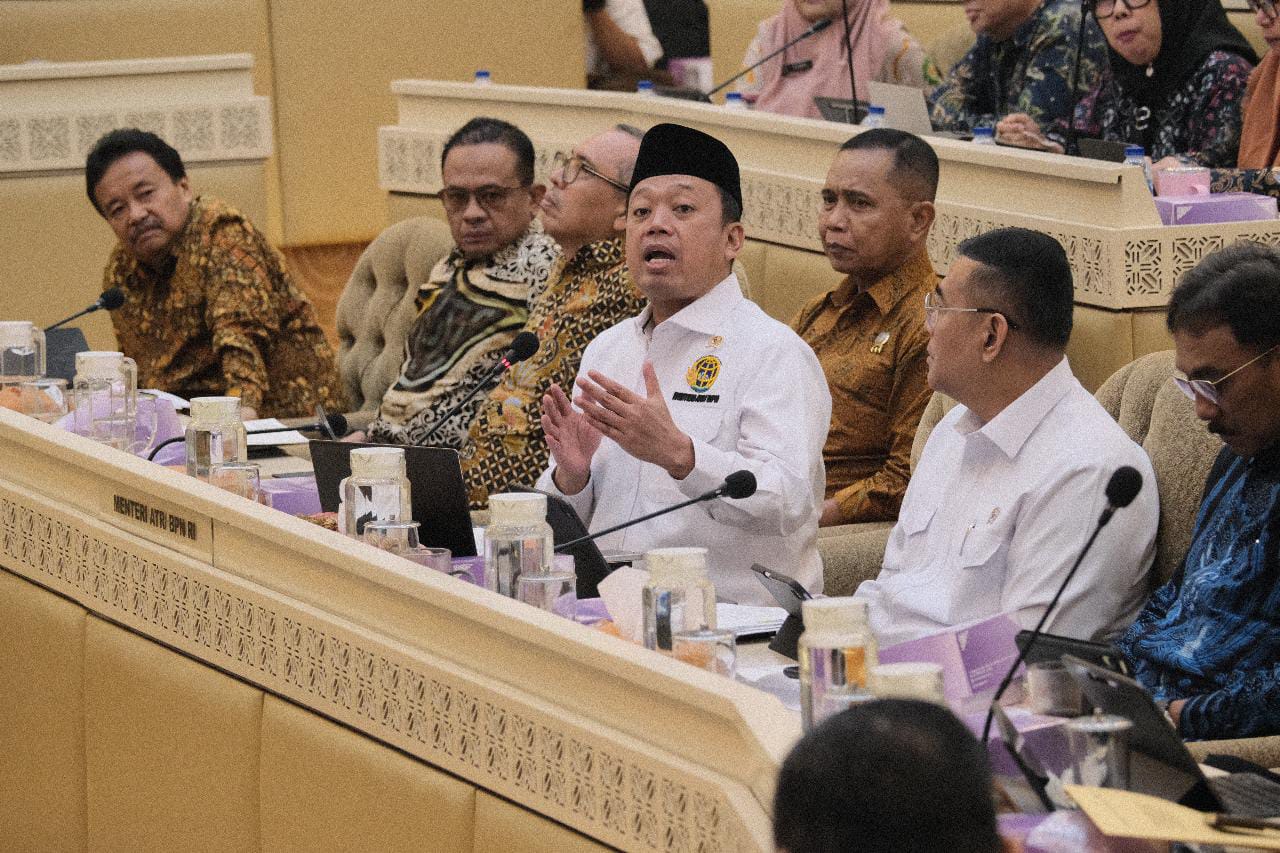 RDP dengan Komisi II DPR RI, Menteri Nusron Paparkan Progres Pendaftaran Tanah Capai 98%