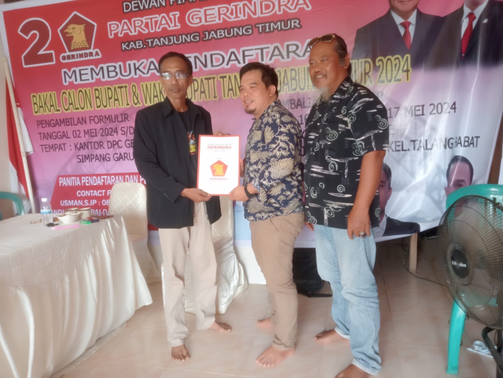 Robby Juga Ambil Formulir Ke Gerindra