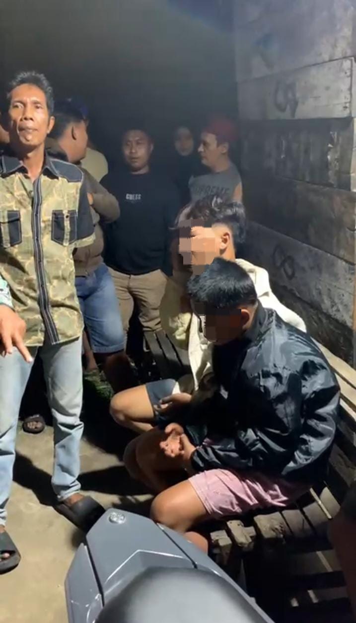 Viral! Warga Tangkap Maling yang Bobol Bengkel dan Beraksi Menggunakan Motor Polisi 