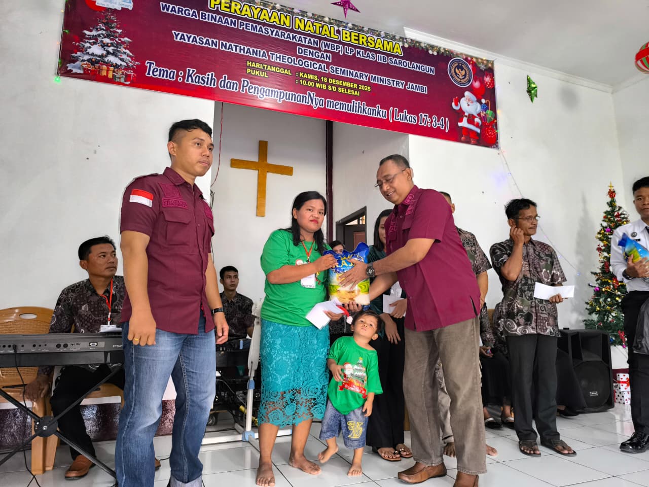 Lapas Sarolangun Gelar Perayaan Natal, Berharap Beri Dampak Positif