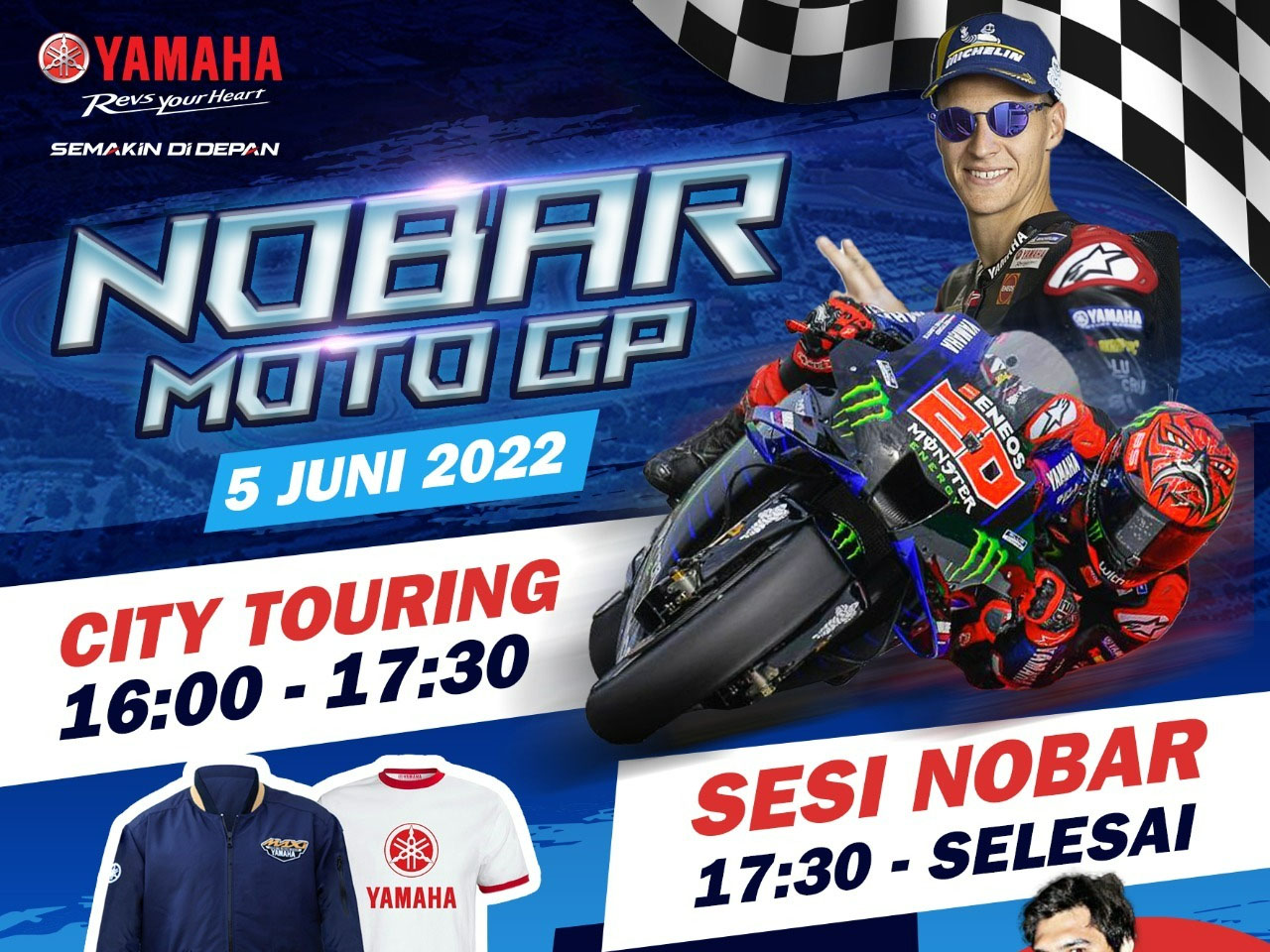 Yamaha Flagship Shop Jambi gelar City Touring dan Nobar Moto GP Catalunya