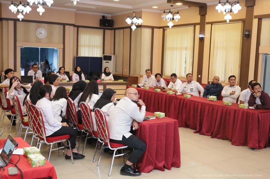 Rapat Finalisasi Persiapan Hari Pengayoman, Kanwil Kemenkum Jambi Fokus pada Kesiapan Teknis dan Publikasi