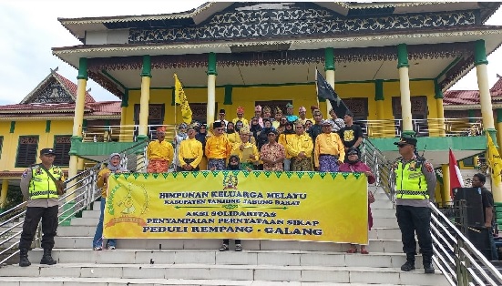 HKM Tanjab Barat Gelar Aksi Solidaritas Dukung Melayu Rempang Galang
