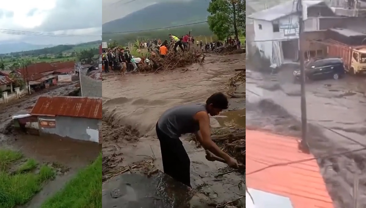 2 Kecamatan di Agam Sumbar Diterjang Lahar Dingin Gunung Marapi