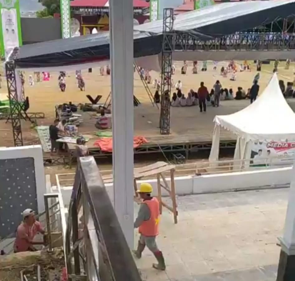 Kafilah Sudah Datang, Tukang Masih Kerja di Arena MTQ 