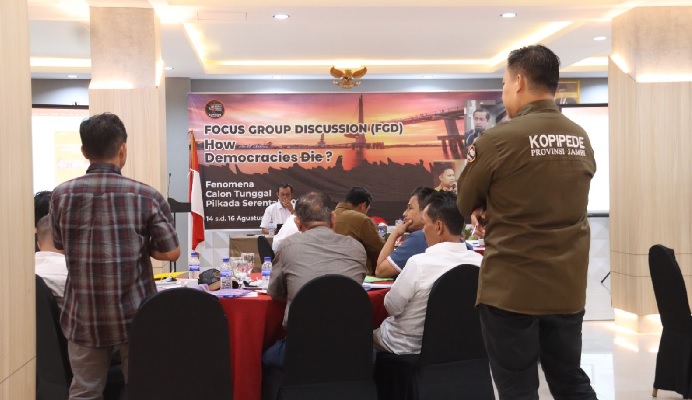 Mengupas Fenomena Calon Tunggal, KOPIPEDE Jambi Gelar FGD