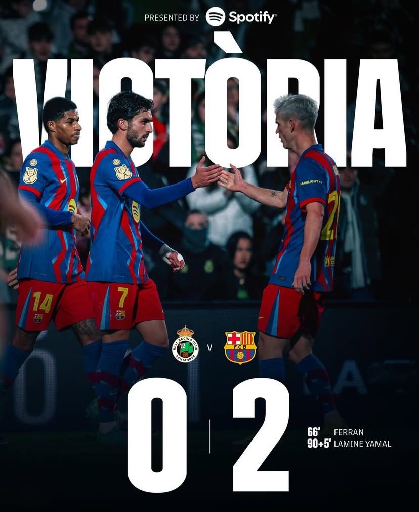 Hajar Racing Santander 2-0, Barcelona Tembus Perempat Final Copa del Rey