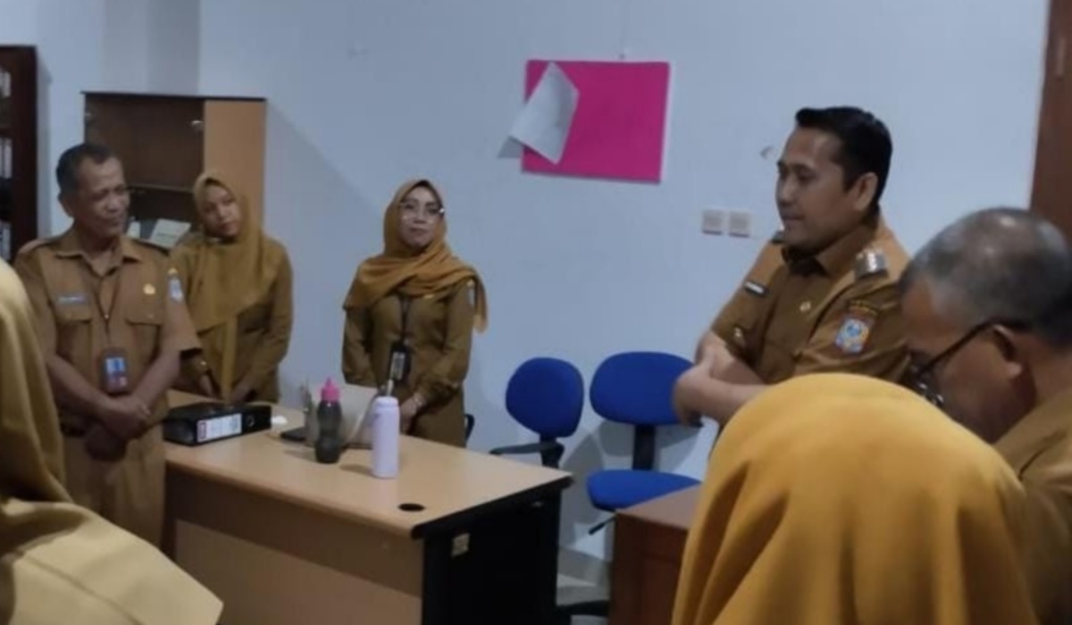 Pasca Pelantikan, Bupati H M Syukur Sidak ke OPD