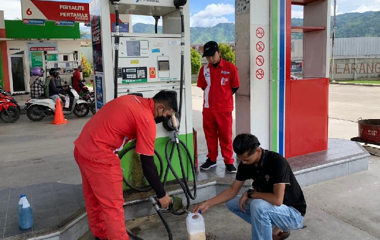 Cek Ketersediaan Pasokan, 5 SPBU Disidak Polres Kerinci