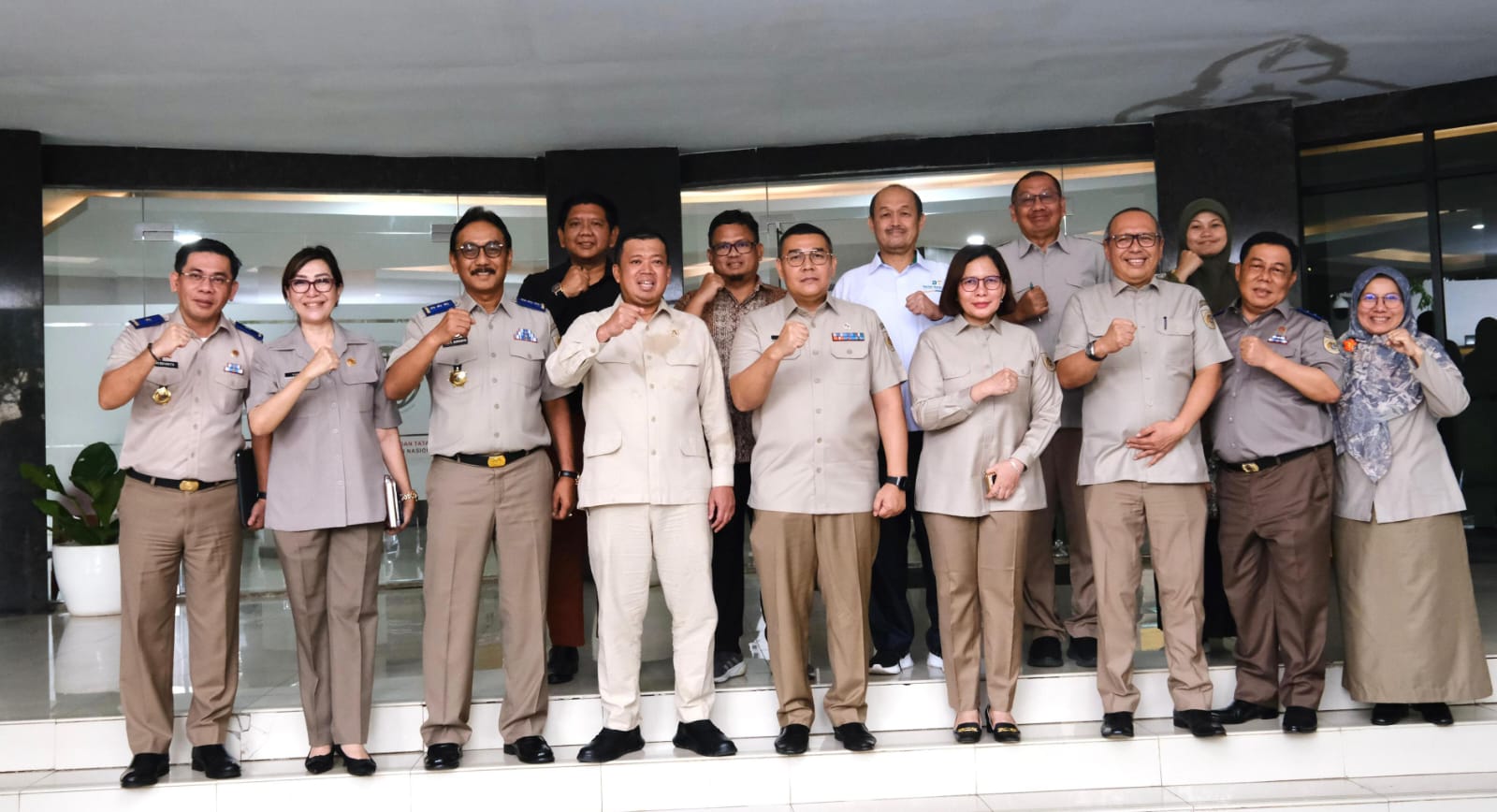 Kunjungan ke Kantor Kementerian ATR/BPN di Jl. Agus Salim, Menteri Nusron Tekankan Penataan SDM yang Adil