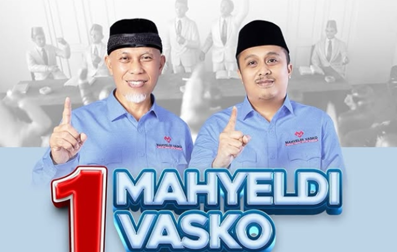 Mahyeldi – Vasko ‘Melenggang’ di Pikada Sumbar Versi Quick Count Voxpol Raih 77 Persen