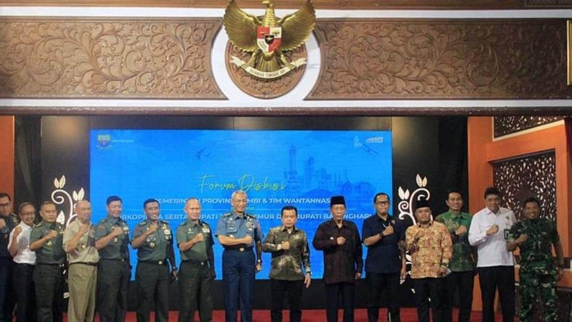 Wabup Tanjabtim Hadiri Forum Diskusi dengan Tim Wantannas di Jambi