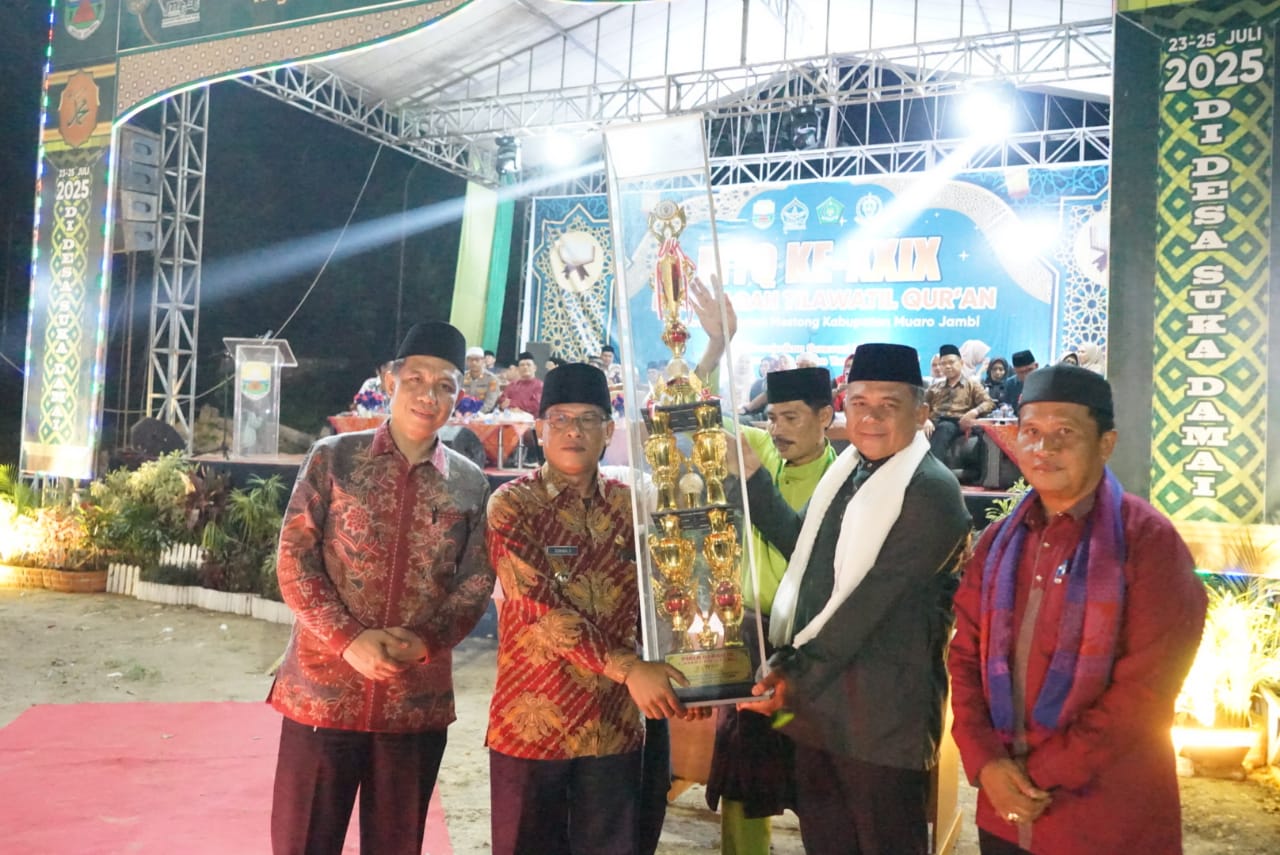 Sekda Muaro Jambi Tutup MTQ ke-XXIX Tingkat Kecamatan Mestong