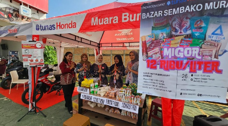 Tunas Honda Bungo Showroom Event Hadirkan Bazzar Sembako Murah dan Promo Servis