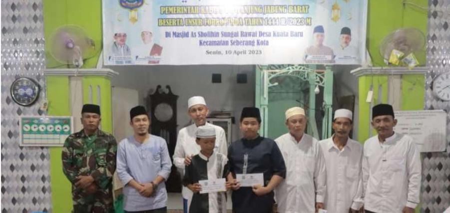 Pemkab Tanjab Barat Lakukan Kunjungan Safari Ramadan ke Masjid As-Sholihin Desa Kuala Baru