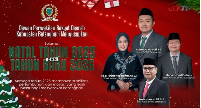 DPRD Batang Hari Sampaikan Ucapan Natal 2025 dan Tahun Baru 2026