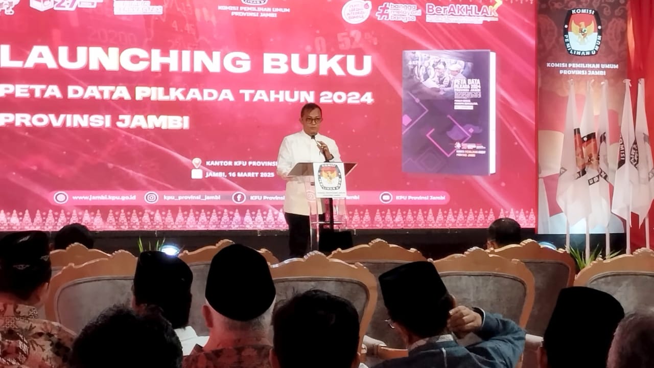 KPU Provinsi Jambi Launching Buku Peta Data Pilkada 2024