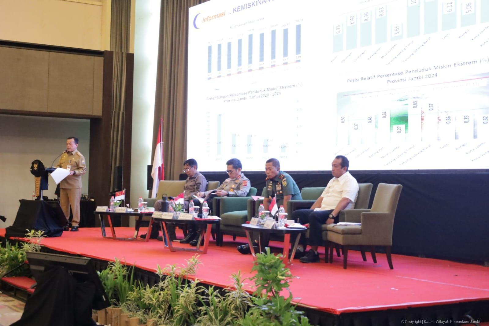 Kadiv Yankum Wakili Kakanwil Kemenkum Jambi Hadiri Rapat Koordinasi Forkopimda se-Provinsi Jambi Tahun 2025