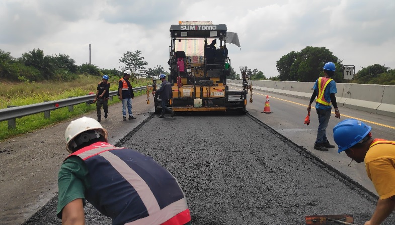 Hati-Hati Untuk Pengendara, HK Sedang Lakukan Pemeliharaan Jalan Tol Pekanbaru-Dumai