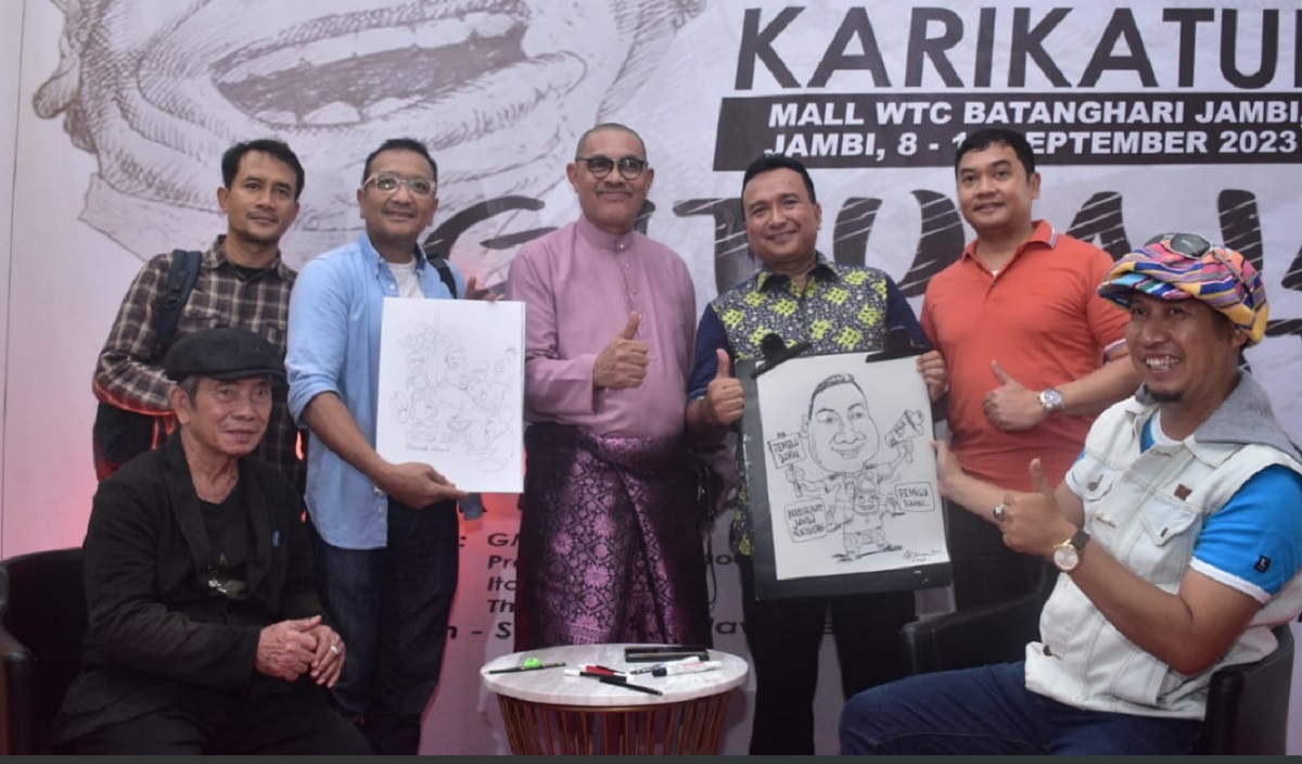 Pameran Usai, Ratusan Karya Karikatur Dihibahkan ke Taman Budaya Jambi